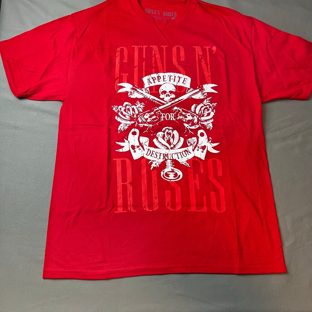 Guns N Roses Shirt Red Large Appetite For Destruction